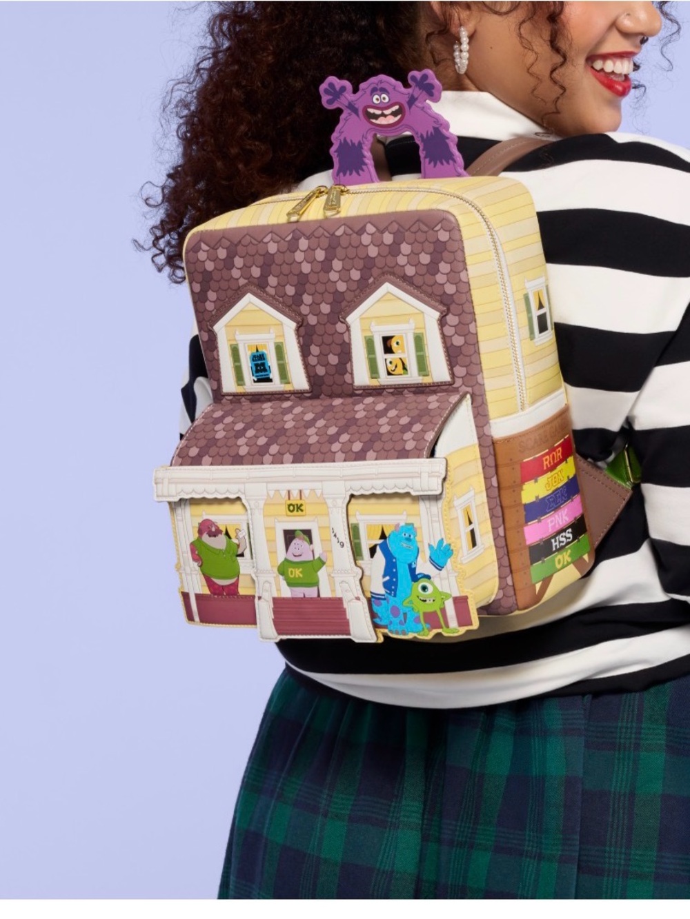 Loungefly Monsters University Oozma Kappa House Figural Mini Backpack NEW